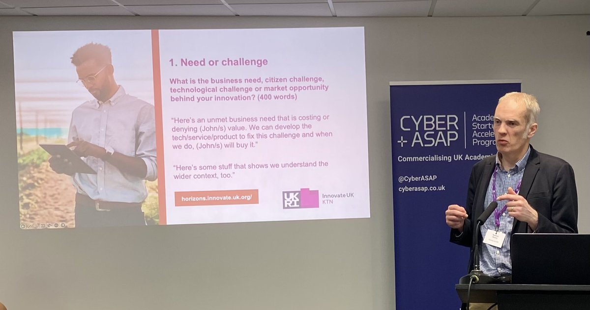 CyberASAP's tweet image. Bringing the first day of #CyberASAP bootcamp to a close with a recap on applying for grant funding by Matt Wasley @KTNUK @CyberASAP