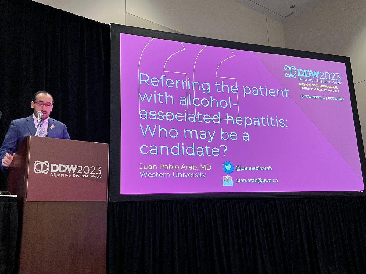 CaroRamirezMD's tweet photo. Alcohol-associated hepatitis, alcohol-related stigma and liver transplantation. Eye-opener talks by @juanpabloarab @DDWMeeting @AASLDtweets @AASLDPresident @AASLDFoundation #DDW2023 https://t.co/8rP6dbC1G2