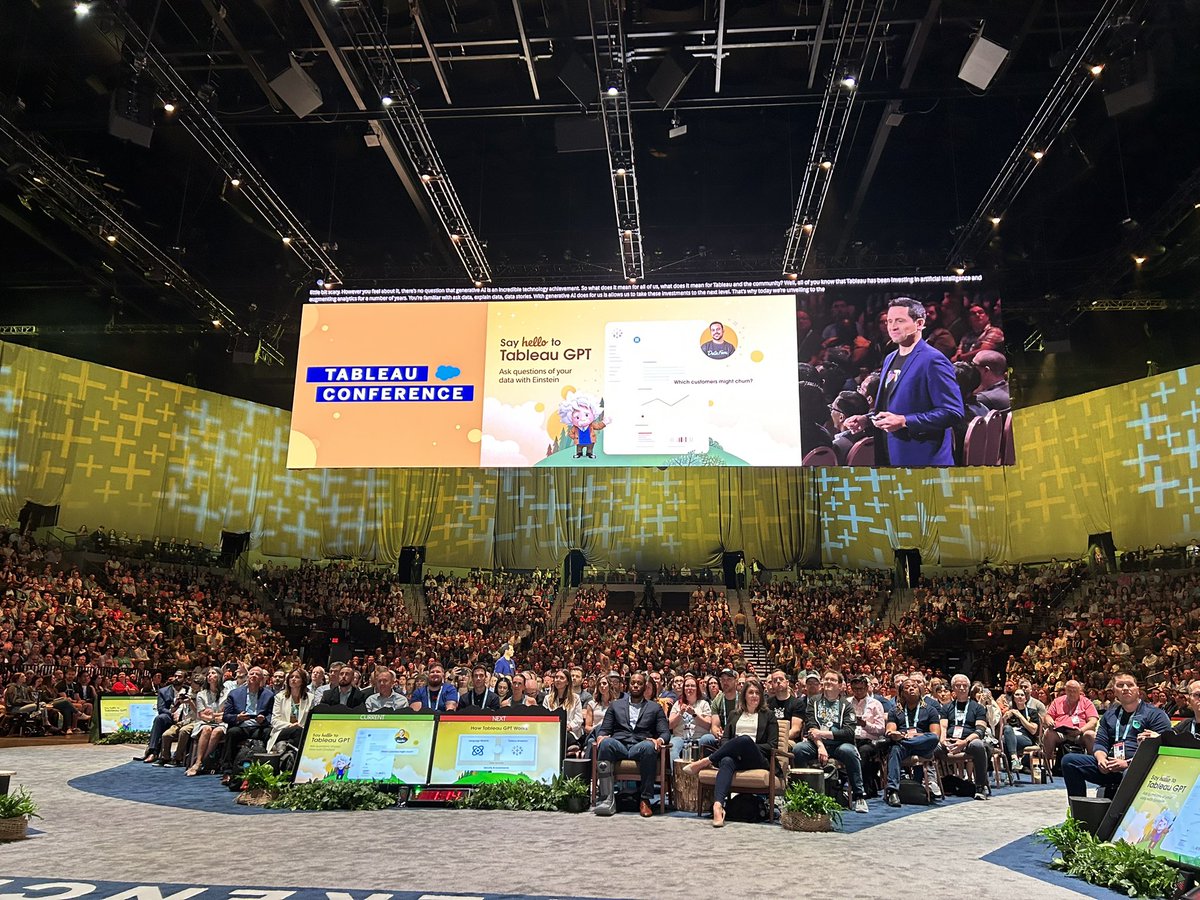ryanaytay's tweet image. Happening right now at #data23 
Meet Tableau GPT!!  #datafam @tableau @salesforce