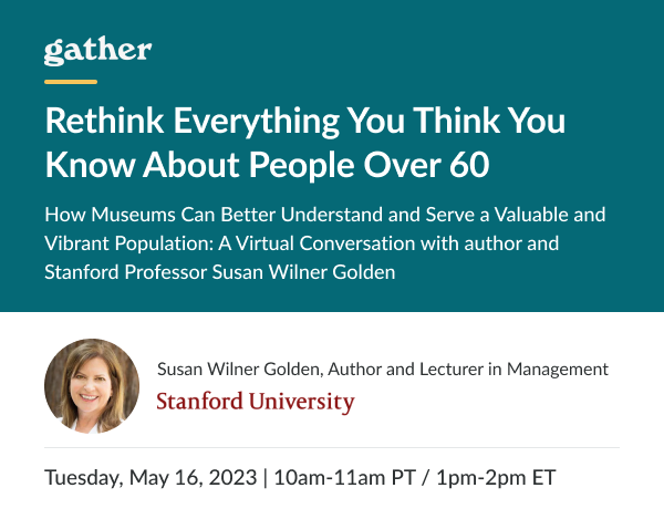 Gather (Acquired by Mighty Networks) (@gotgather) on Twitter photo A virtual convening + a free book giveaway! š¤©
All registrants will be entered into a drawing for one of 10 free copies of <a href="/SusanGolden/">Susan Golden</a>'s book, āStage (Not Age): How to Understand and Serve People Over 60ā
Join us Tuesday May 16, 1pmET/10amPT:
community.gatherlearning.com/events/rethink⦠A virtual convening + a free book giveaway! š¤©
All registrants will be entered into a drawing for one of 10 free copies of <a href="/SusanGolden/">Susan Golden</a>'s book, āStage (Not Age): How to Understand and Serve People Over 60ā
Join us Tuesday May 16, 1pmET/10amPT:
community.gatherlearning.com/events/rethinkā¦