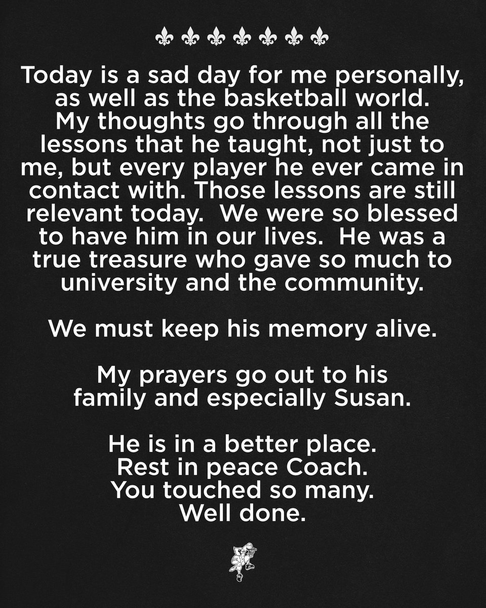 coachkennypayne's tweet photo. We were so blessed to have Coach Crum in our lives. Rest in peace Coach. https://t.co/I1jpmf2L04