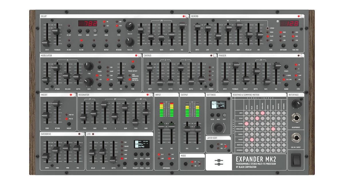 matrixsynth's tweet photo. New Post:  Black Corporation Introduces EXPANDER MK2 https://t.co/EbCPKyDxhH https://t.co/DGmSibRQ44