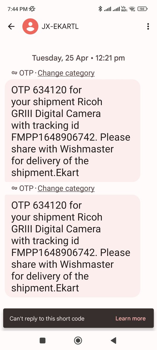 biswas4121986's tweet photo. @_Kalyan_K 
Limitless fraud and mental harassment from Flipkart. Incorrect product collected from me today. In the evening I received text of unsuccessful pickup. Already had written to Veeravati and Toshan post pick up but no confirmation. 
#fraudflipkart https://t.co/bg6qz1v5iW