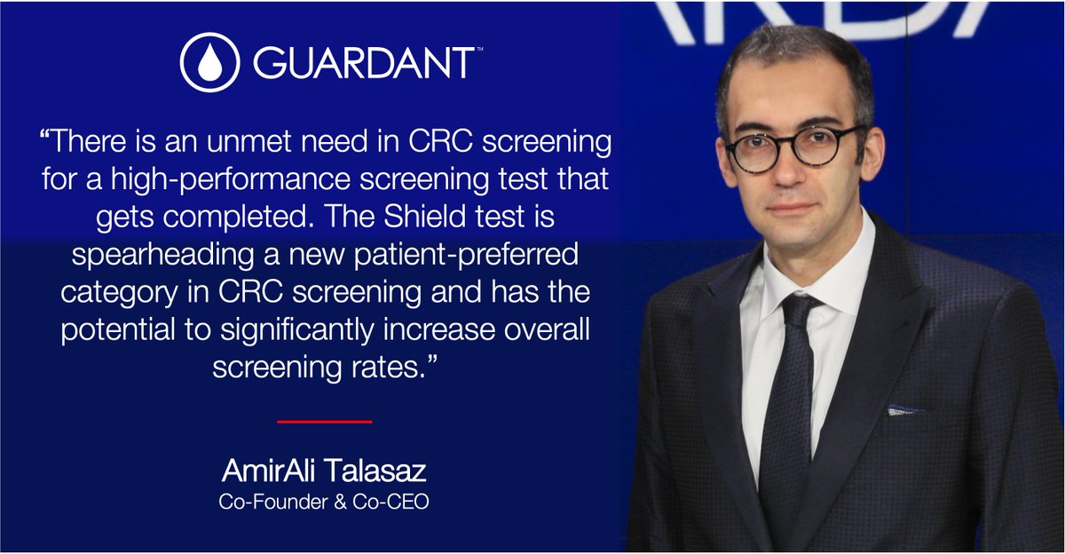 GuardantHealth's tweet photo. Millions of patients each year remain unscreened for #CRC. New data was presented at @DDWMeeting from our pivotal ECLIPSE study showcasing the performance of the Shield blood test to detect early-stage CRC. Read more: https://t.co/JAcnanQvHb https://t.co/PKYpi3Io8t