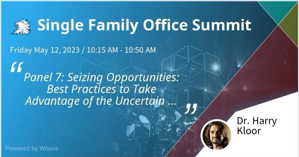 BeomniRobot's tweet image. Our CEO is speaking at the Single Family Office Summit on May 12th. Please join if you&apos;re attending the event! Or via the #Whova event app. Dr. Kloor will be available for discussions on AI on May 10–12 of the conference.
#FamilyOffices #Familyofficeclub #Robots #Al  #AiBrain
