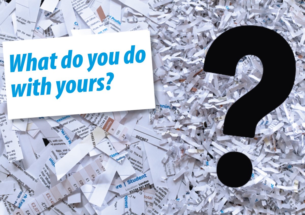 Don't forget our next confidential waste collection run is on Thursday, call or email today to be added to the schedule We can help with anything from one bag to a bulk collection Certificate of destruction on collection #shredding #confidentialwaste