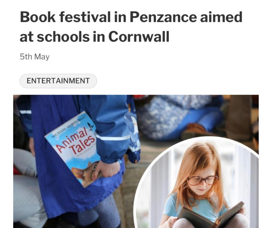 NCornBookFest's tweet image. Thank you @PacketRyan for writing about our new event, the West Cornwall Primary School Book Festival, in @ThePacket!✨

🔗To read the full article, visit:
falmouthpacket.co.uk/news/23502755.…