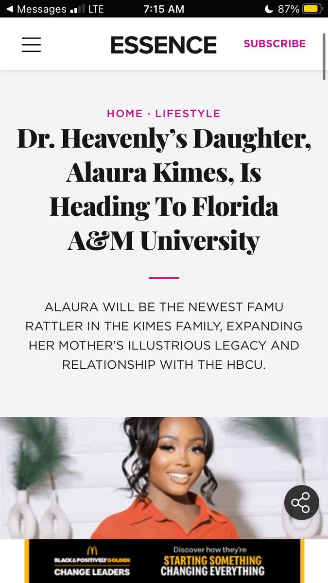 Dr_Heavenly's tweet photo. Yassss @essence. My baby girl will be on the highest of the 7 hills @FAMU_1887  #Married2med #DrHeavenly https://t.co/bGDtGKxv6P