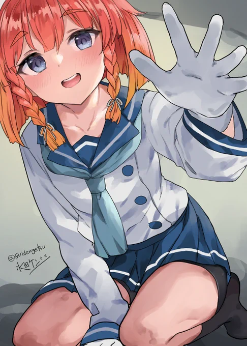 択捉ちゃんに撫でて貰わないと眠れないんだ… 択捉ちゃん…ママ… #艦これ版深夜の真剣お絵描き60分一本勝負 #艦これ版真剣お絵描き60分一本勝負_20230509 1.5ドロ
