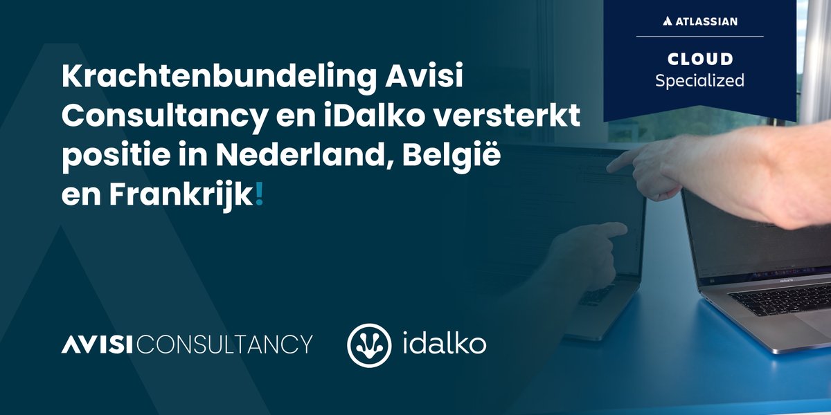 Krachtenbundeling van Avisi Consultancy en <a href="/idalkoTools/">idalko</a> zorgt voor optimale dienstverlening rondom <a href="/Atlassian/">Atlassian</a> in Nederland, België en Frankrijk. 💪 Benieuwd wat wij voor jou kunnen betekenen? 

#partnership #AtlassianCloudSpecialized #AtlassianPartners #mondaydotcom