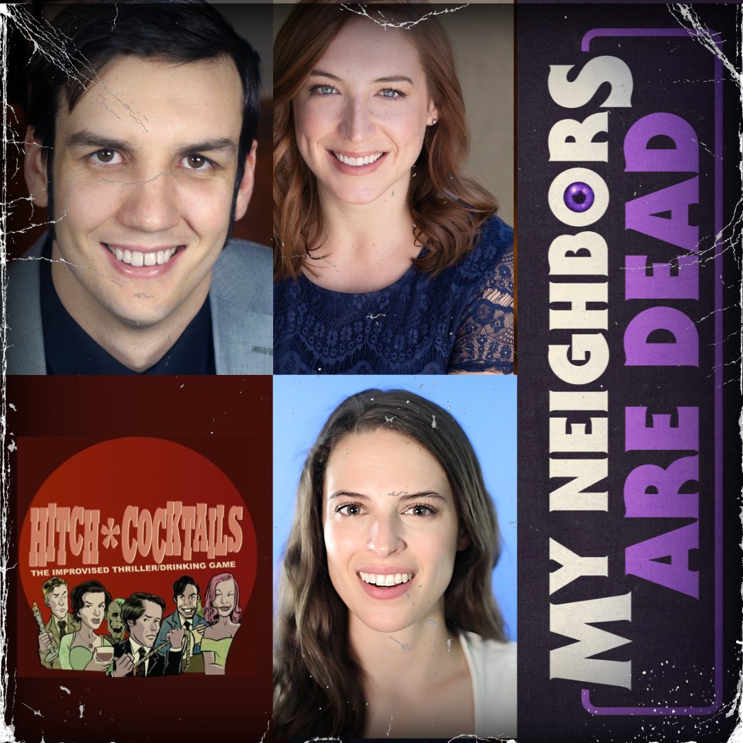mydeadneighbors's tweet photo. This week Adam heads to New York City to talk to candidates for the new HOA (@HitchCocktails own @bri_fitz_p, Alli Stark, and C.J. Tuor) in a neighborhood that just experienced a murder in this Rear Window themed episode. Don't miss it! 

#horror #hitchcock https://t.co/vzwFDUZD16