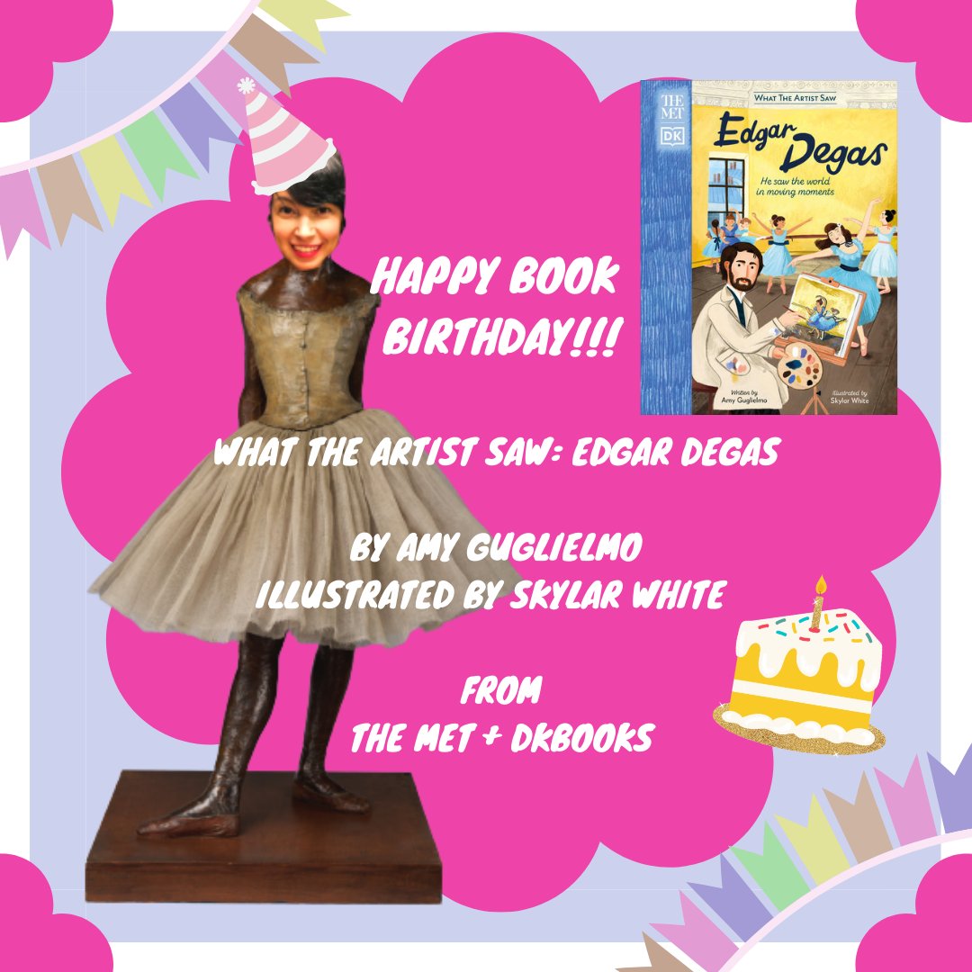 Hooray!!! What the Artist Saw: Edgar Degas is out today!!! Available everywhere books are sold! Support your local/indie bookstores, please! From <a href="/dkbooks/">DK Books UK</a> <a href="/metmuseum/">The Metropolitan Museum of Art</a>  <a href="/penguinkids/">Penguin Kids</a> illustrations by the amazing Skylar White 🥳