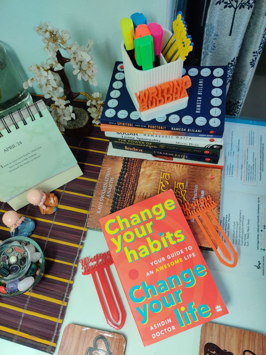 #14thBookof2023
.
Change Your Habits, Change Your Life by @Ashdindoc (Book Review: 3.75*/5) !!!
.
Plz read the #BookReview at:
.
writingbuddha.com/2023/05/change…
.
.
.
#Resolution36 #GoodreadsChallenge #BrunchBookChallenge #Ashdindoctor #Habitcoach