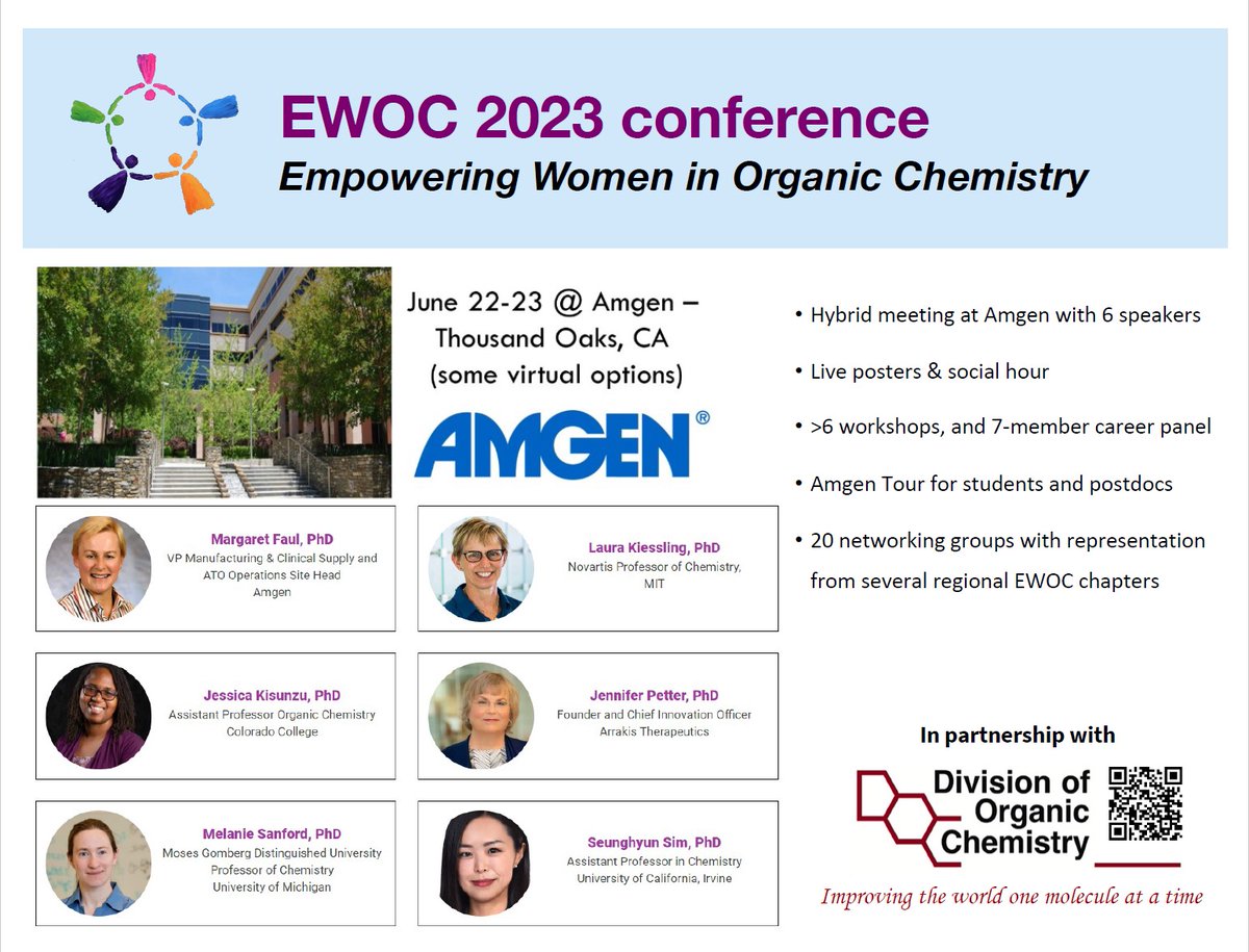 MidWest EWOC (@midwestewoc) on Twitter photo Are you exited for #EWOC2023? We know we are!
See 👇 for the list of #networking sessions and the fantastic speaker line-up. You won't want to miss this! Register @ ewochem.org/ewoc-2023/
#WomenInChemistry
<a href="/ACSorganic/">ACS Organic Division</a>
<a href="/EWOC8/">EWOC</a> <a href="/EwocSocal/">EWOC SoCal</a> <a href="/EWOCBoston/">EWOC Boston</a> <a href="/EwocNorcal/">EWOC NorCal</a> <a href="/SpaceCityEWOC/">Houston EWOC</a> Are you exited for #EWOC2023? We know we are!
See 👇 for the list of #networking sessions and the fantastic speaker line-up. You won't want to miss this! Register @ ewochem.org/ewoc-2023/
#WomenInChemistry
<a href="/ACSorganic/">ACS Organic Division</a>
<a href="/EWOC8/">EWOC</a> <a href="/EwocSocal/">EWOC SoCal</a> <a href="/EWOCBoston/">EWOC Boston</a> <a href="/EwocNorcal/">EWOC NorCal</a> <a href="/SpaceCityEWOC/">Houston EWOC</a>