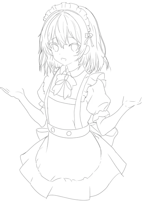 #rkgk 
メイド服is まいぶーむ 🎂 