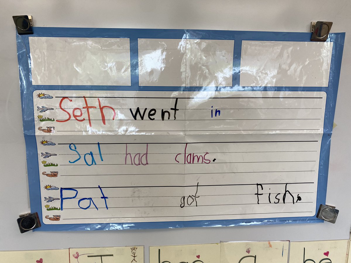 MrsPallone's tweet image. These K Ss are rocking their letter/sound correspondences, handwriting and knowledge of phrases and sentences. Look at her dictation! #goslowtogofast @SoRclassroom #encoding @QCSDnews