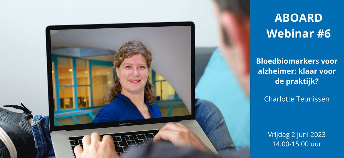 AlzheimerAms's tweet photo. ๐๏ธ Vrijdag 2 juni van 14:00 tot 15:00 uur is de zesde "#Alzheimer Uitgelegd" webinar van het #ABOARDproject. Prof. dr. @CharlotteTeuni1 gaat hierbij in op nieuwe bloedtests en hun toepassing in de praktijk. Meld je aan ๐
https://t.co/aBX3T8YrvV https://t.co/1Zw6eCFEGE