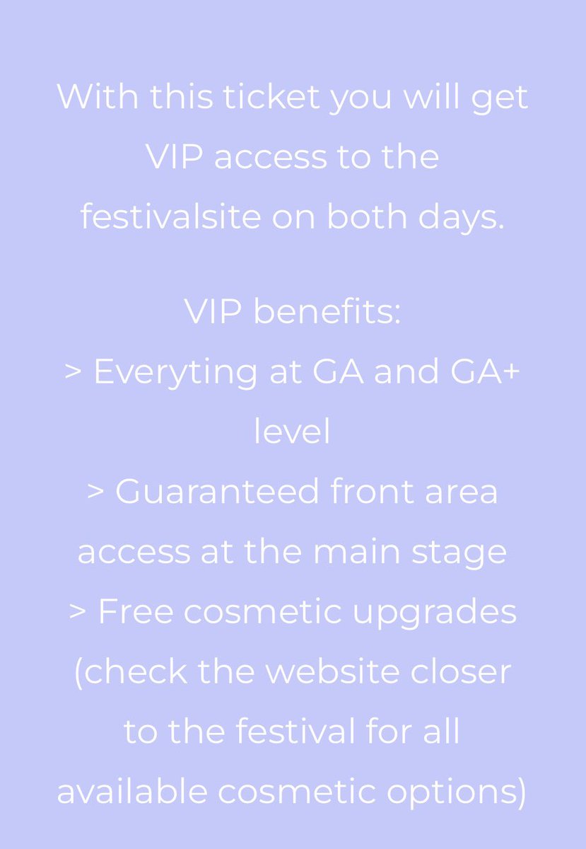 JulietteDeBrae2's tweet photo. @Woohahfest ⚠️⚠️⚠️ 2 VIP TICKETS TE KOOP!! 580 EURO ⚠️ (Normale prijs is 349,00 euro per ticket) 
GA+ benefits + 2 dagen toegang festival
#woohah #rollingloud2023 #ahoy https://t.co/kuCGdbnger