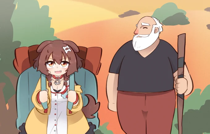 Old Man's Journey おつころーんです! 芸術的な世界観と泣けるストーリーでしたね… 家族との在り方を考えてしまう一作でした  おじいちゃん!こぉねが持ったげるでな! #生神もんざえもん #できたてころね