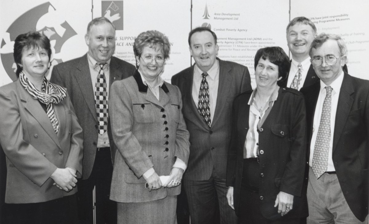 pobal's tweet photo. (2/2) 🇪🇺🇮🇪 As we mark...
5⃣0⃣ years of Ireland's membership of the EU
2⃣5⃣ years since the signing of the #GoodFridayAgreement and
3⃣0⃣ years of Pobal
..take a look back at some photos of @SEUPB PEACE in action over the years 👇📸
#IrelandEU50 #9May #PEACEProgramme https://t.co/fg03Ud2kKz