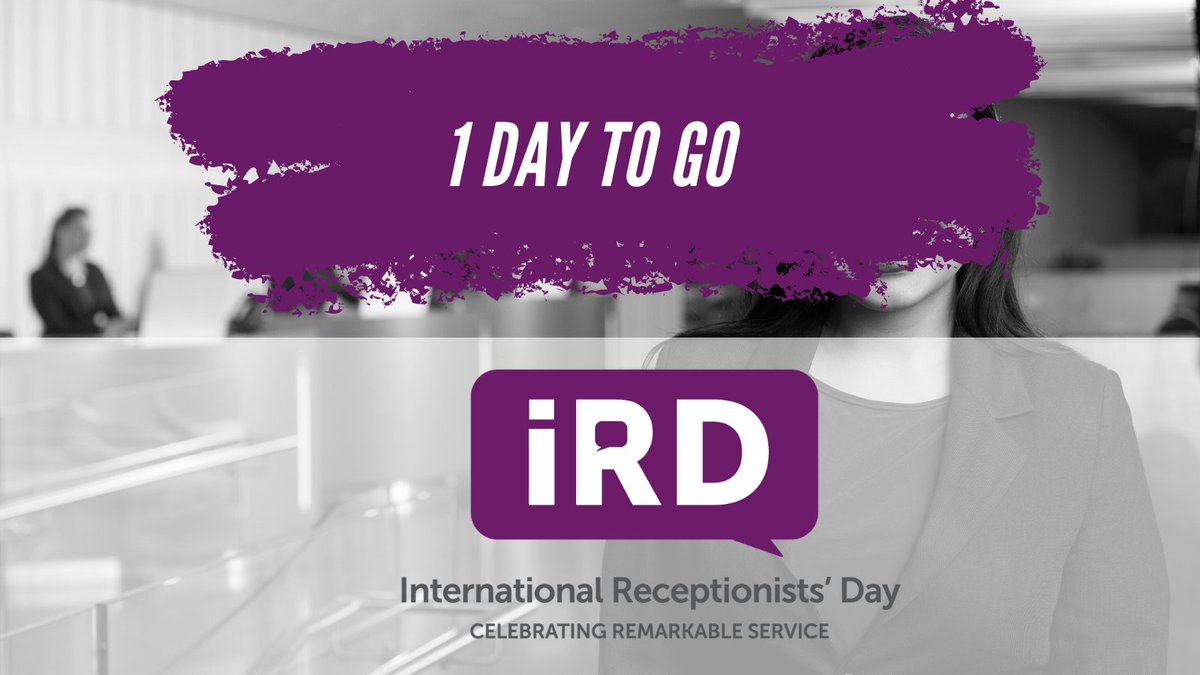 ReceptionDay's tweet photo. Only one sleep to go until International Receptionists' Day 2023! #IRD2023
https://t.co/tukKNSX3V4 https://t.co/XZxb84ONU6