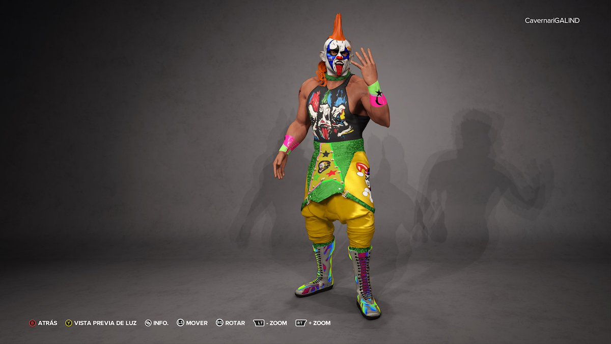 DarioAbtonio's tweet photo. Psycho Clown V2
Hair glitch
Tag: #luchagames https://t.co/JDen0sH59U