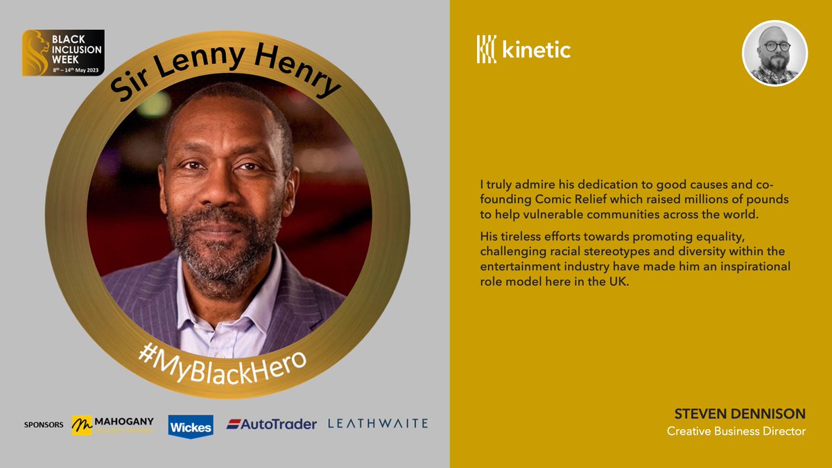 kineticwwUK's tweet photo. 8th - 14th May marks #BlackInclusionWeek, an initiative celebrating, empowering and amplifying Black voices. The week aims to share unsung and well known Black heroes with #MyBlackHero! #TogetherInAction #RealWorldResponsibility
Learn more about #BIW2023 https://t.co/wbqGarLGpF https://t.co/dnmgtn0PHu
