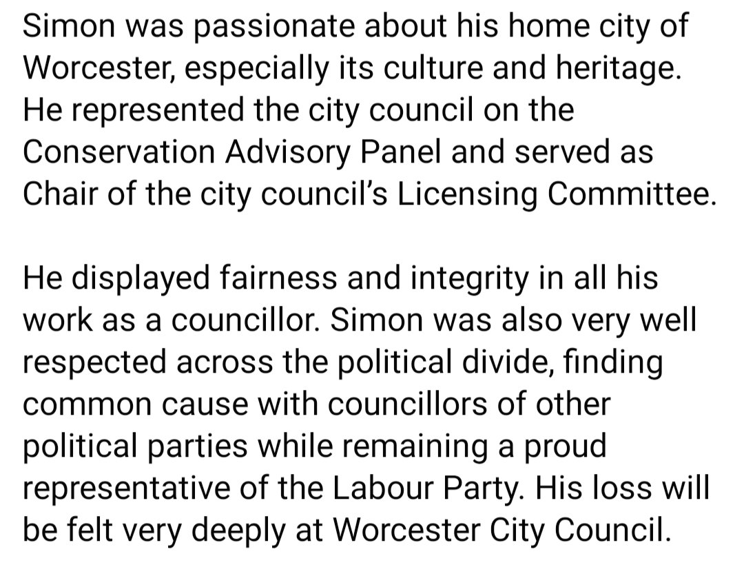 Our statement regarding the passing of our dear friend and colleague, Councillor Simon Cronin.