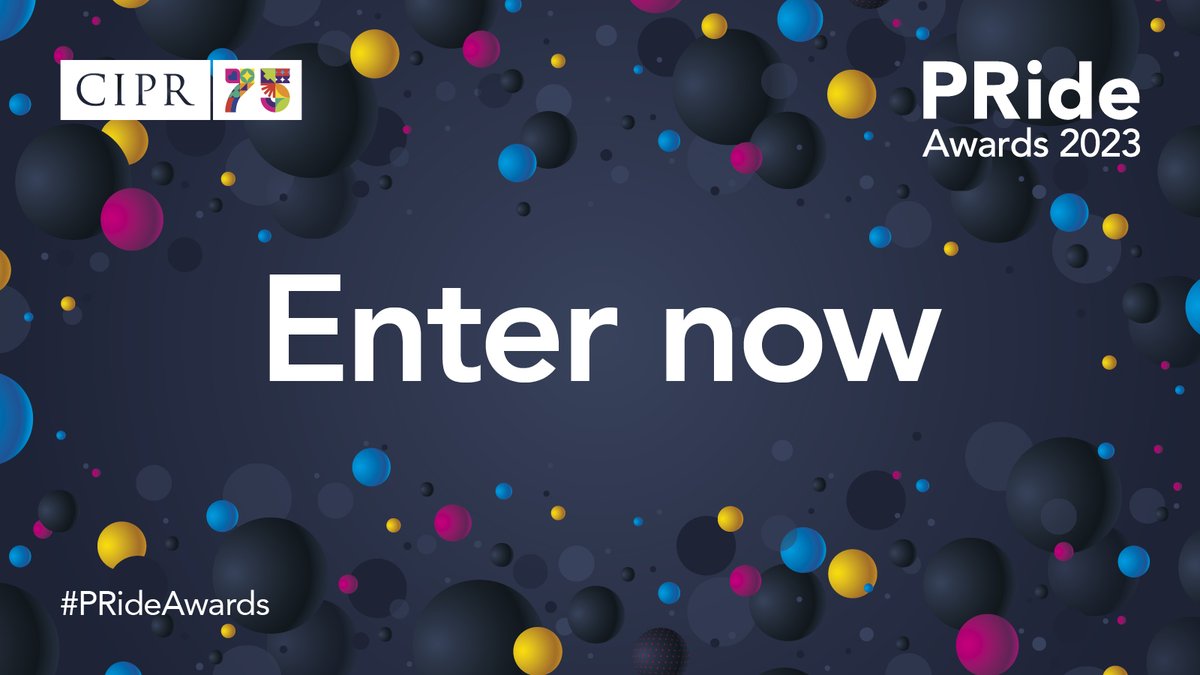 CIPR_NorthEast's tweet photo. ⏰ TODAY is Standard Entry Deadline for  @CIPR_Global #PrideAwards!

Don't miss the chance to celebrate your fantastic work by picking up an award. Start your entry: https://t.co/F3AsNQBYMS

⏰ FINAL Deadline 25th May https://t.co/SRsOfmCNMF
