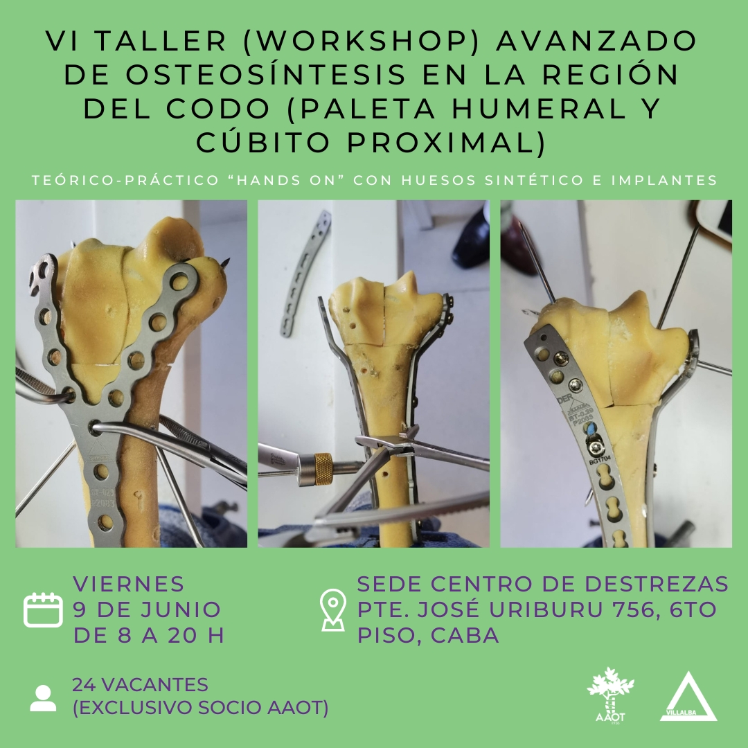AAOTorg's tweet photo. 👉 ¡No te quedés afuera de este workshop!

Si sos socio, podés anotarte acá 👇 https://t.co/Q3MmHJU5v8 

🗓️ 9.06, 8 a 20hs.
📍 Sede Centro de Destrezas.

📧 Más info: destrezasquirurgicas@aaot.org.ar

Auspicia: Villalba https://t.co/FAJwOoShS2