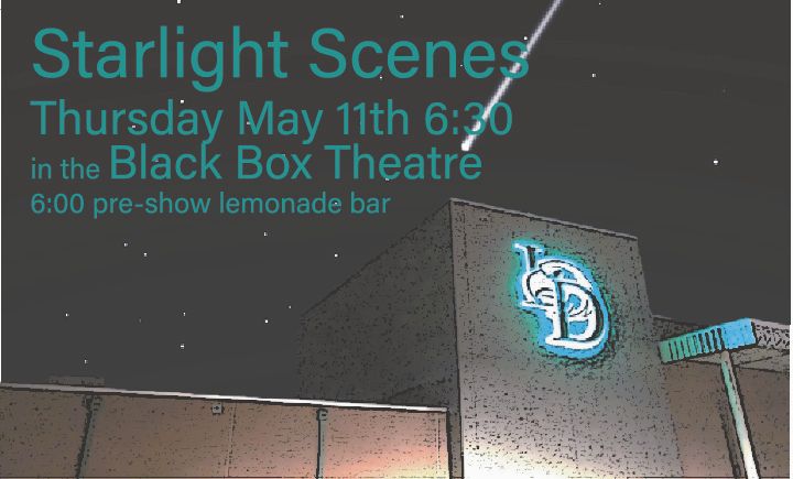 LakeDallasISD's tweet photo. 🎭 Lake Dallas High Theatre presents . . . Starlight Scenes . . . in the Black Box Theatre at LDHS this Thursday, May 11, at 6:30. Come a little early for a lemonade bar 🍋 at 6 pm! #FalconFirst https://t.co/dxvfyIwGEe