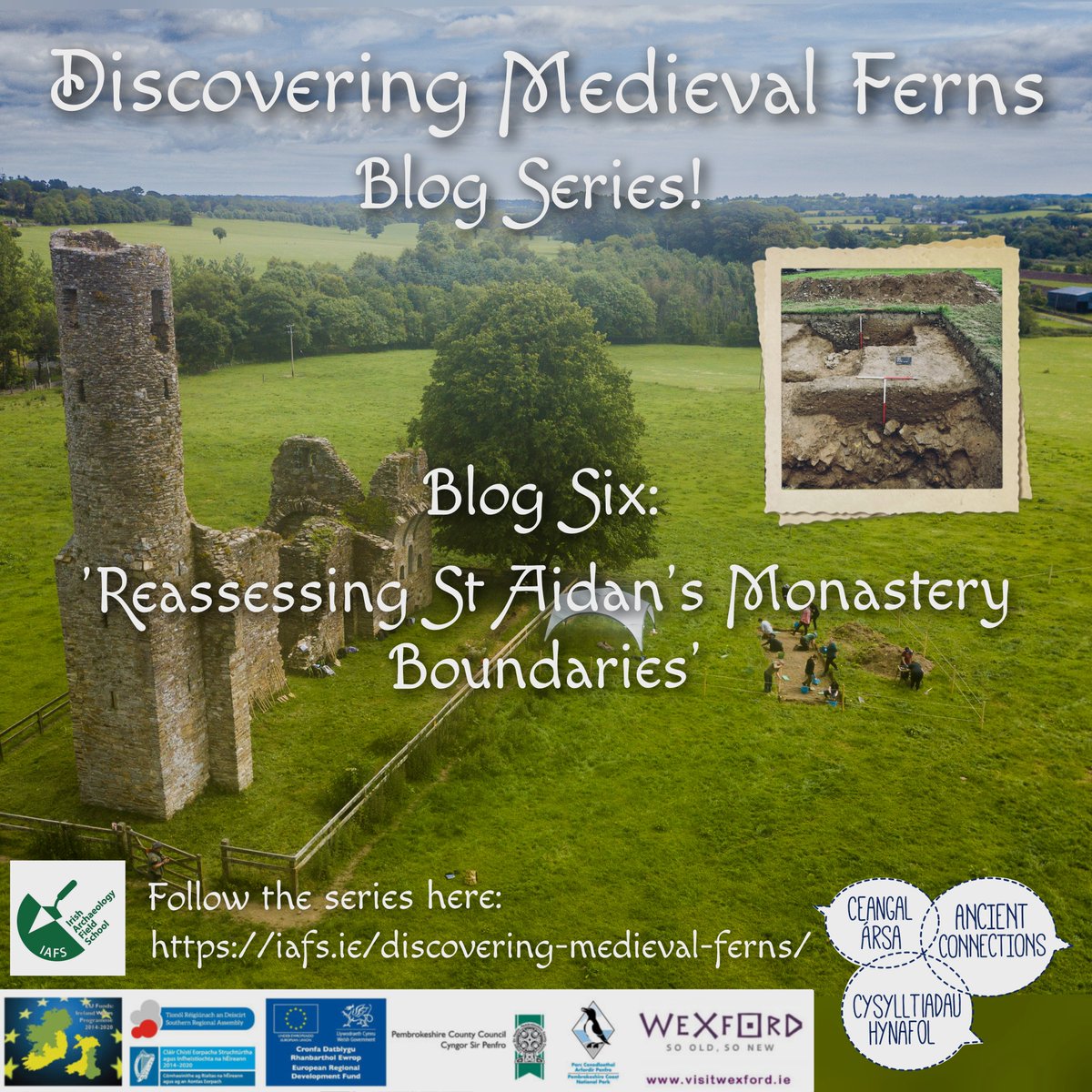 Enjoy the 'Discovering Medieval Ferns' blog series' latest edition by Wexfords historian-in-residence, Barry Lacey!
👉iafs.ie/discovering-me…

Explore the changing medieval monastic boundaries of St Aidan's monastery at Ferns

Thanks to <a href="/AncientConnect1/">Ancient Connections</a> for supporting this series