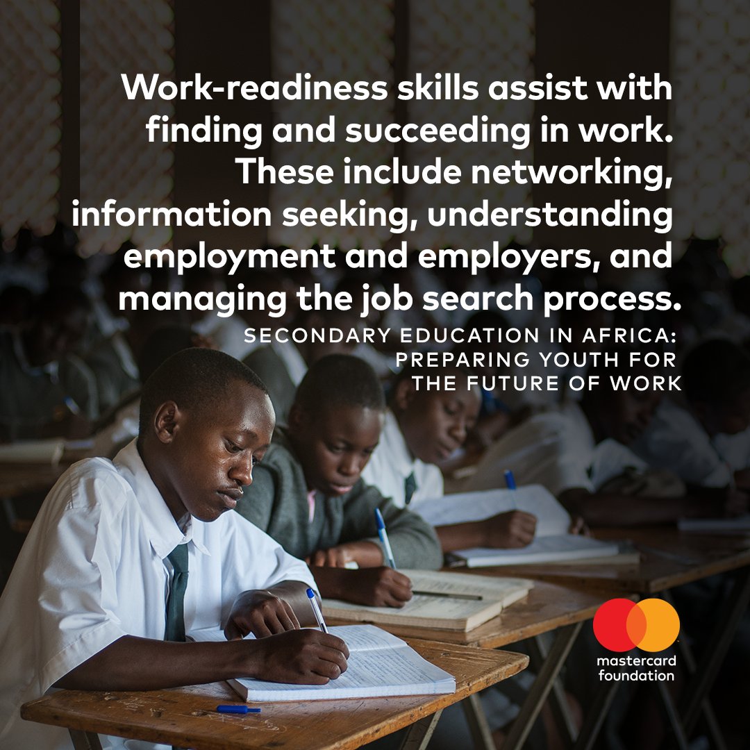 MastercardFdn's tweet photo. Interpersonal communication, along with work habits and conduct, are areas that educators in Rwanda are focussing on in order to cultivate work-readiness skills. Learn more about how secondary education can better prepare youth to succeed. https://t.co/JuO67ugkKI https://t.co/OeIdJPJWf9