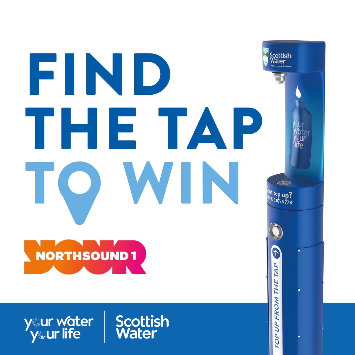 ScotWaterNorth's tweet photo. In partnership with @northsound1 we’re giving listeners a chance to win £200, Royal Highland Show tickets and water bottles for the whole family! Just click here and tell us where the Top Up Tap is! https://t.co/TAj1RBQT2R #TopUpFromTheTap #Northsound #CompetitionTime https://t.co/S2Q4JkRbcm