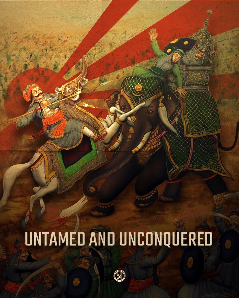prachyam7's tweet photo. Maharana Pratap, who took the entire Sultanate head-on, without making a humiliating friendship with Akbar, believed that the enmity of a formidable M*uslim ruler is necessary for the sanctity of Dharma and Hindu Pad-padshahi !" - V. D. Savarkar (Six Glorious Epochs) 

#Maharana https://t.co/uwWwrM9n8P