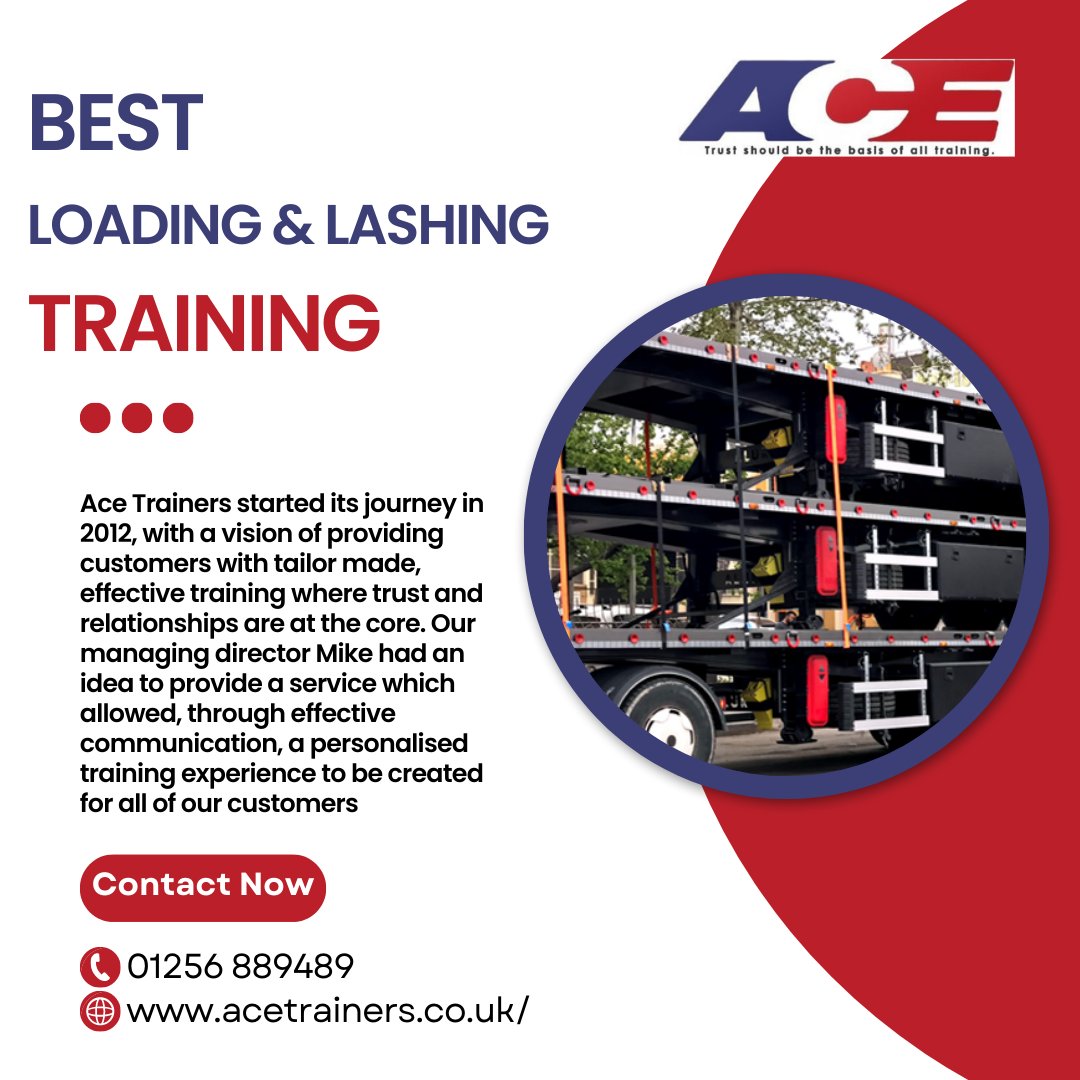 AceTrainers's tweet image. BOOK your #Loading &amp;amp; #Lashing Training course HERE: ecs.page.link/ym1kM

#acetrainers #worktraining #training #trainers #trainingcourses #courses #materialhandling #plantequipment #healthandsafety #healthandsafetytraining #instructortraining #vehicletraining #trucktraining