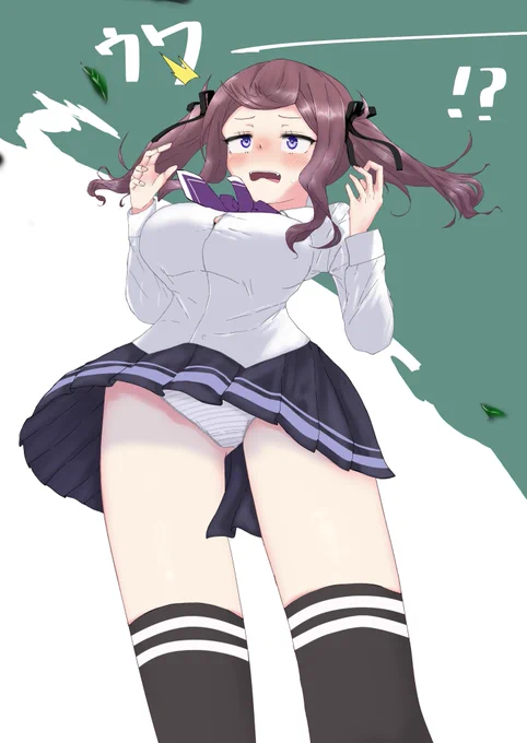 これは強風で前髪をふっとばされる花梨パイセン