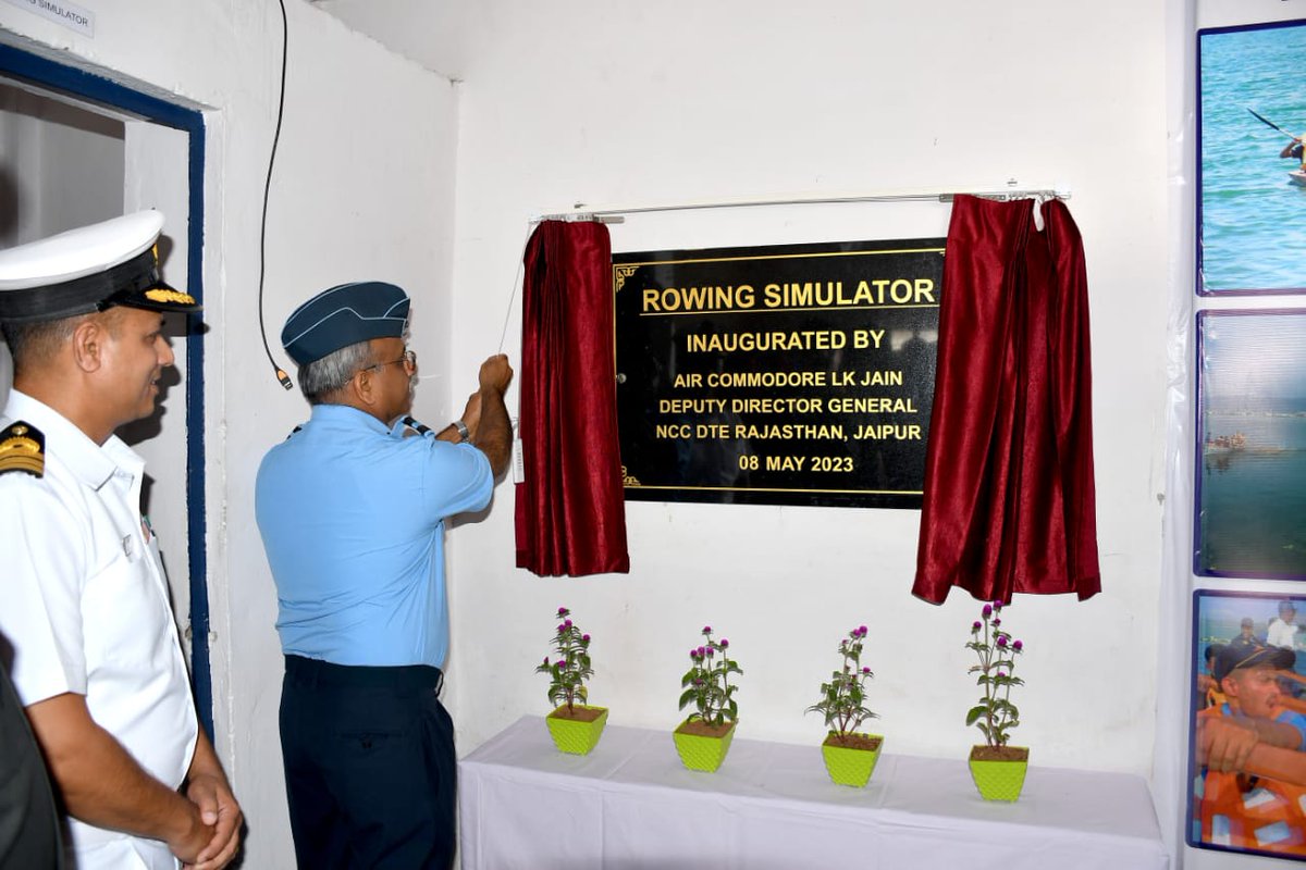 Inaugurated Rowing Simulator at Ajmer adding a punch to Naval training.  The enthusiasm of cadets was contagious.  <a href="/HQ_DG_NCC/">National Cadet Corps</a> <a href="/gpsingh3para/">GP Singh</a>
