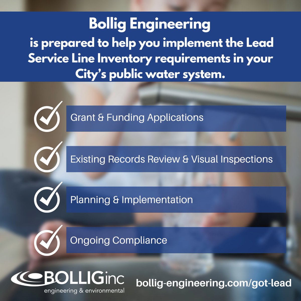 Does your city have a plan for the upcoming Lead Service Line Inventory requirements? We are ready to answer your questions and provide a complimentary consultation. Learn more at  bollig-engineering.com/got-lead/ #Minnesota #MNCities