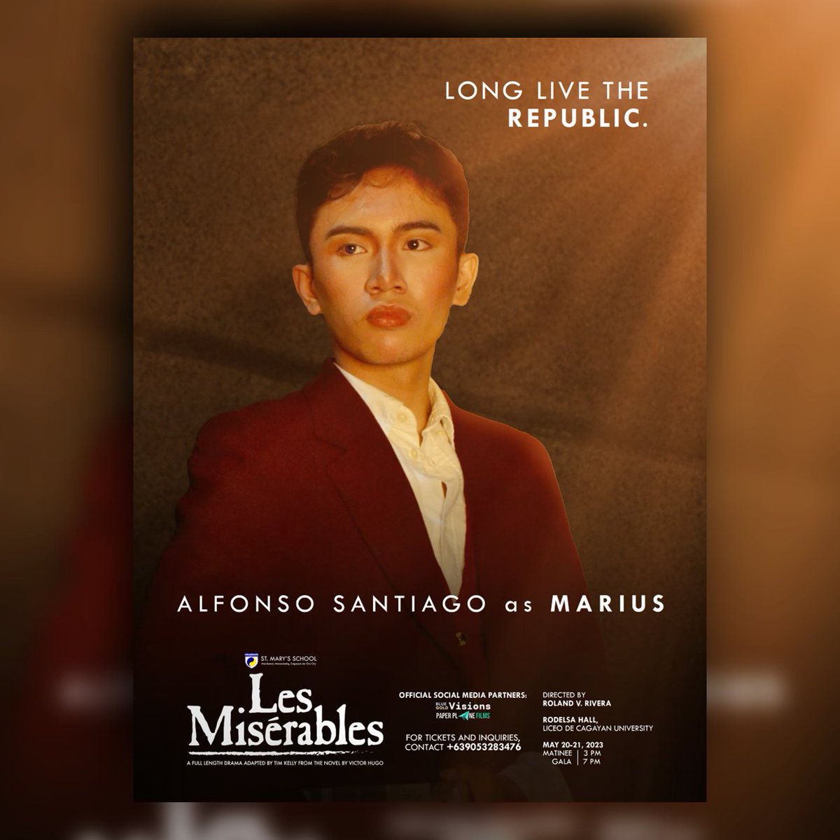 paperplane_fp's tweet photo. 🎭Watch out for ALFONSO and ETHAN as the MARIUSes in SMS's non-musical staging for 2023:

LES MISÉRABLES 🇫🇷
Directed by Roland V. Rivera

May 20-21, 2023
Rodelsa Hall, Liceo de Cagayan University
3 PM/7 PM

For tickets, contact +639053283476 or DM us! #PaperPlaneFilms https://t.co/CiUbRySDkA