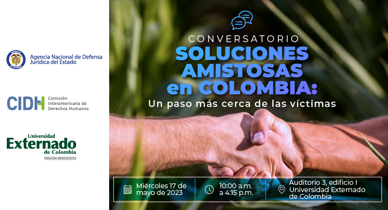 AgenciaDefensaJ's tweet photo. ¡Inscríbase!

Participe en el CONVERSATORIO: Mecanismo de Soluciones Amistosas y su impacto transformador en Colombia. #SolucionesAmistosas

👉https://t.co/Sb0GeabKhq

📅17 de mayo
📍Universidad Externado de Colombia https://t.co/2C6xCUGJ34