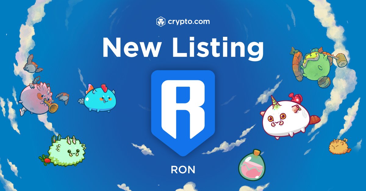 cryptocom's tweet image. Today, we are thrilled to announce our listing of $RON in the Crypto.com App. 

Wondering why is $RON getting everyone excited?

Learn more about it here 👇
crypto.com/product-news/r…

@Ronin_Network @AxieInfinity @SkyMavisHQ