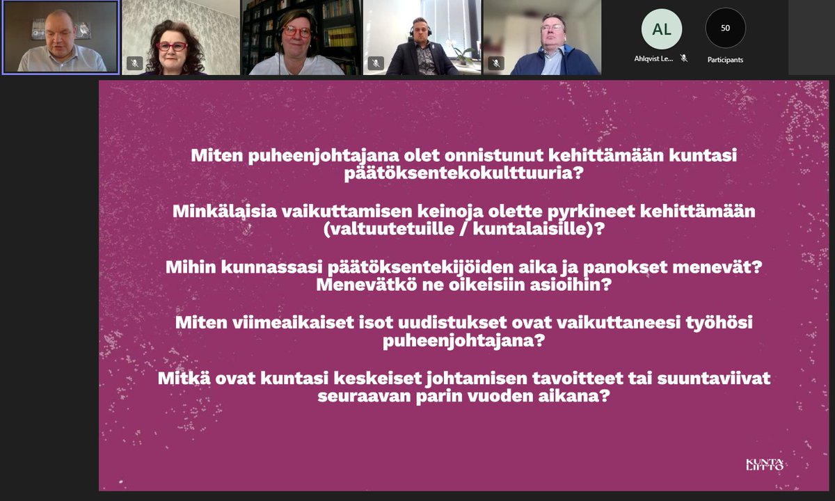 KL_uso's tweet photo. USO7 tiistai päättyi puheenjohtajasparraukseen, johon kokoontui kuntatoimielinten puheenjohtajia vaihtamaan kokemuksia, näkemyksiä ja oppeja puheenjohtajan työstä. https://t.co/W076ihHuy0
