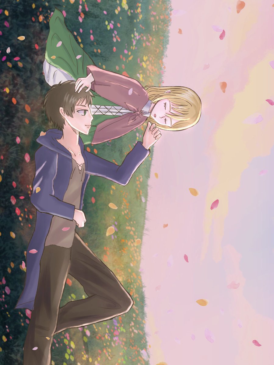 エレヒスの日なのでエレヒスを描きました✨️
#エレヒス  #erehisu  #AttackOnTitan