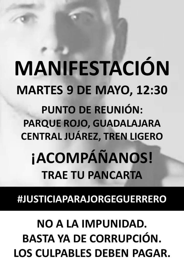 Xerenthiu's tweet photo. Ayuda! Exigimos el esclarecimiento de la muerte del JORGE GUERRERO BENÍTEZ, quien falleció el 4 de Abril de 2023 en un accidente de tráfico provocado por 2 vehículos que se dieron a la fuga.

@CarlosLoret 
@EnriqueAlfaroR 
@GobiernoJalisco 
@AztecaNoticias 
@brozoxmiswebs https://t.co/4v0wwkEg0i