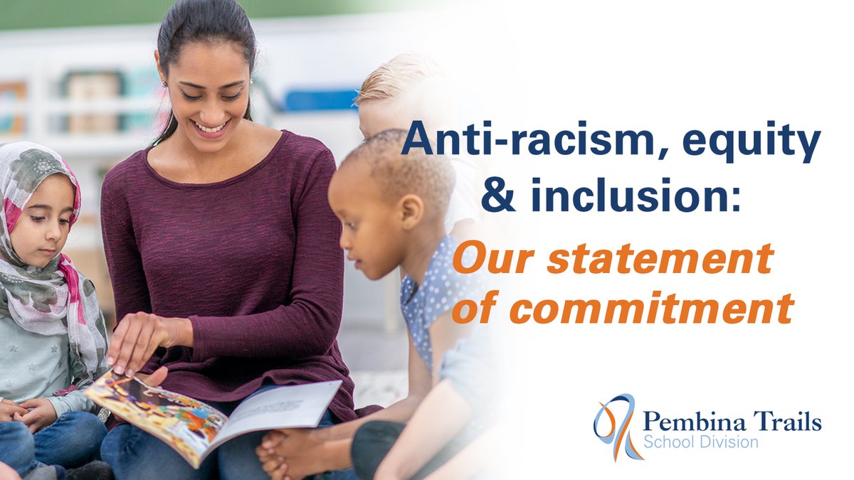 .<a href="/PembinaTrails/">Pembina Trails SD</a> is committed to promoting anti-racism and social justice in our school communities.

To that end we have adopted a statement of commitment to anti-racism, equity, and inclusion.

Go here to read the full statement: ow.ly/Mw6o50Ojsbu

#AccomplishAnything