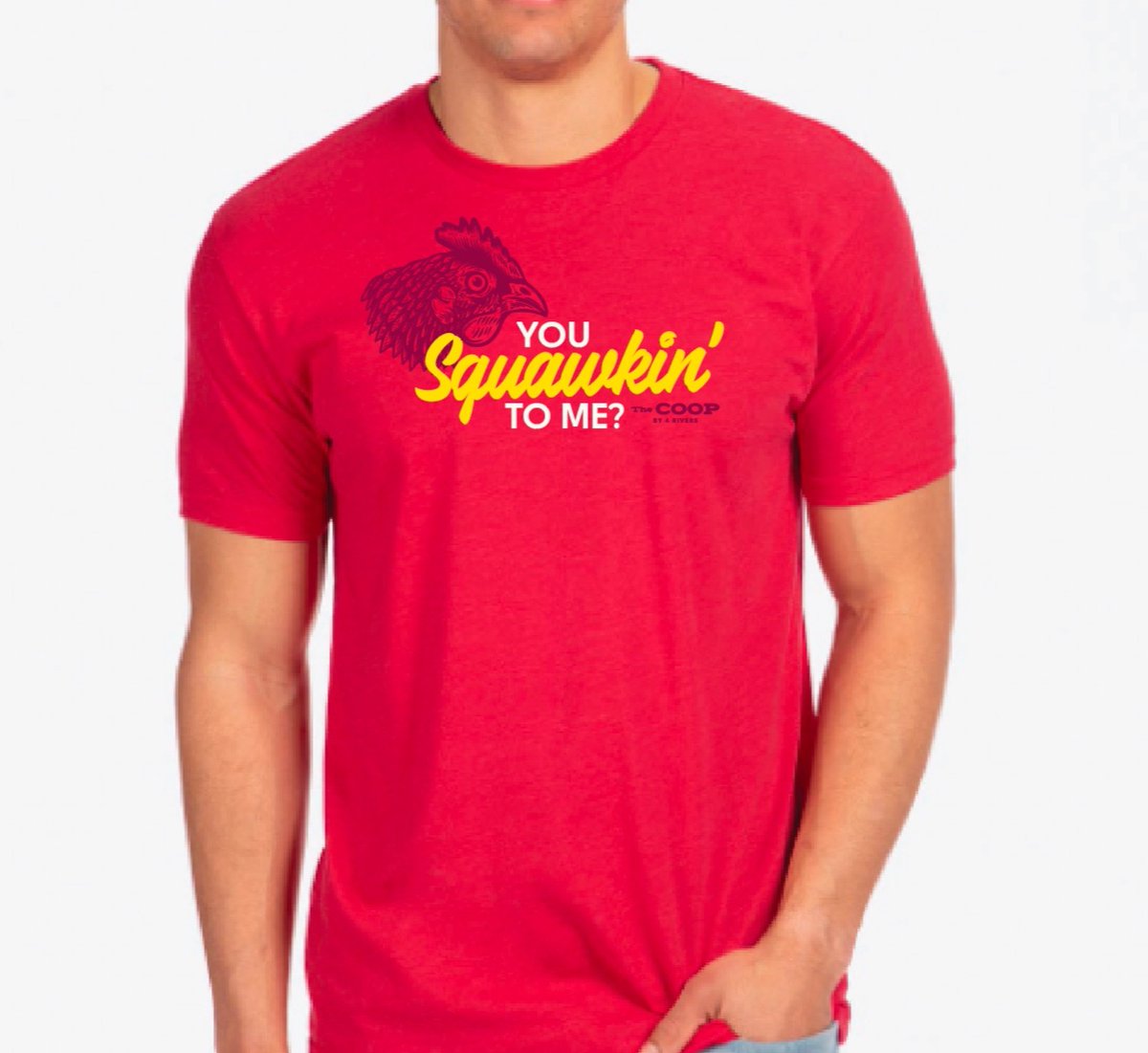 Who you squawking to? 🐓
 
NEW shirts are now available for in-store or online purchase here: bit.ly/3nEqgoq