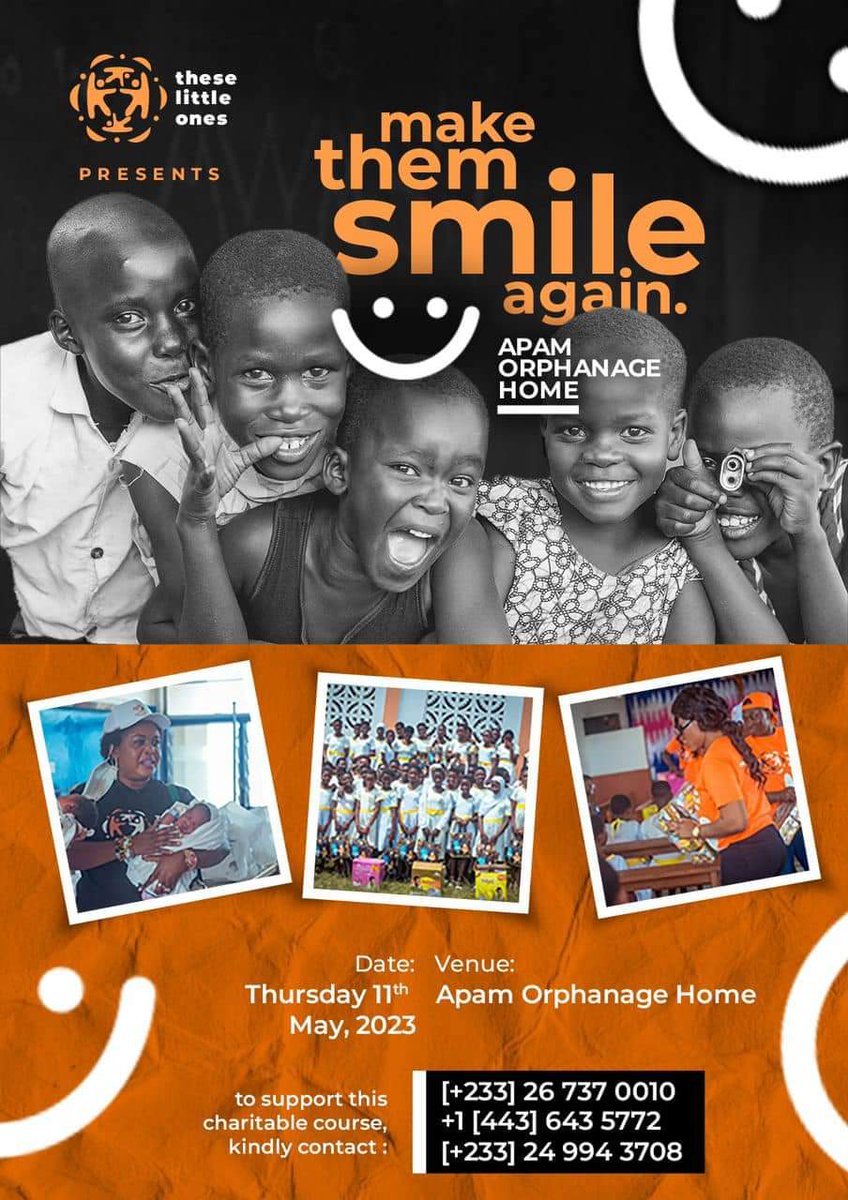 Transfor108's tweet image. THESE LITTLE ONES donates to APAM ORPHANAGE HOME 🙏 at MAYERA ,Pokuase on Thursday 11th of May,2023
We love to put SMILES on their FACES 🥰😊 Partners of Transformations 108 foundation @Transfor108 @CaksusDas #LetsHelp #Give #Support #Share #donate #Thinkofothers #FYP
