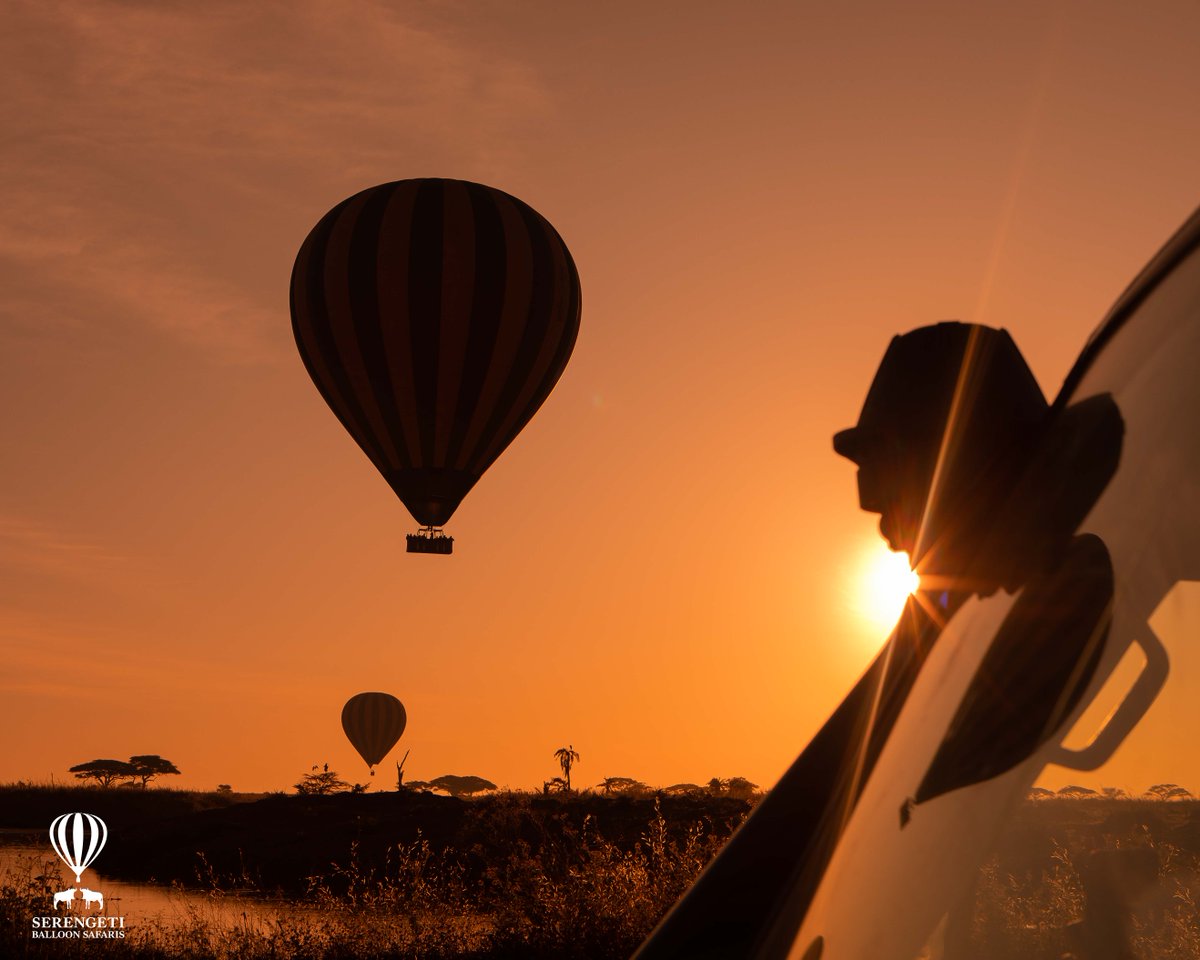 It is truly a breathtaking and magical experience flying high above the vast Serengeti National Park in a Serengeti Balloon Safaris hot air balloon  The views are absolutely stunning, and it feels like you are drifting through a dream. 🌅 #Serengeti #MagicalExperience