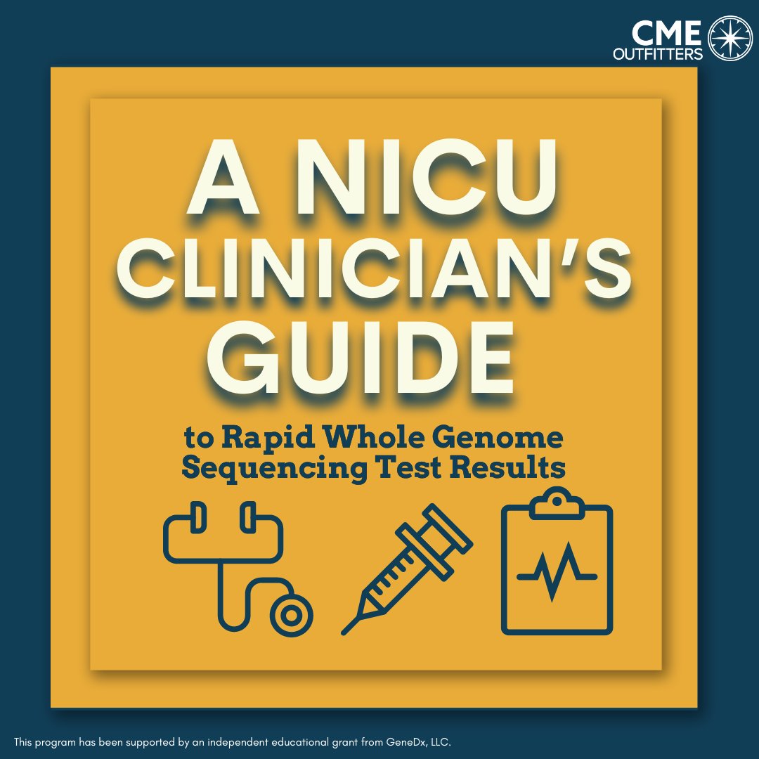 cmeoutfitters's tweet photo. 🗓️Mark your calendar, May 24, 6:30 pm ET!
Learn more about the expanding role of #GeneticTesting in identifying #Underdiagnosed conditions in #NICU care. 🍼🩺
Register to Earn FREE #CME/CE credit 👉 https://t.co/COHtmRxt5U
#ClinicalDecisionMaking #FOAMed #MedEd #MedTwitter https://t.co/QVQMAoynvs